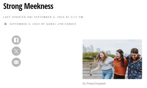 PATHEOS: Strong Meekness